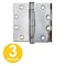 Global Door Controls 4.5 in Leaf W x 4.5 in Leaf H, Bright Chrome CP4545BBNRPUS26-3 - alternate 1